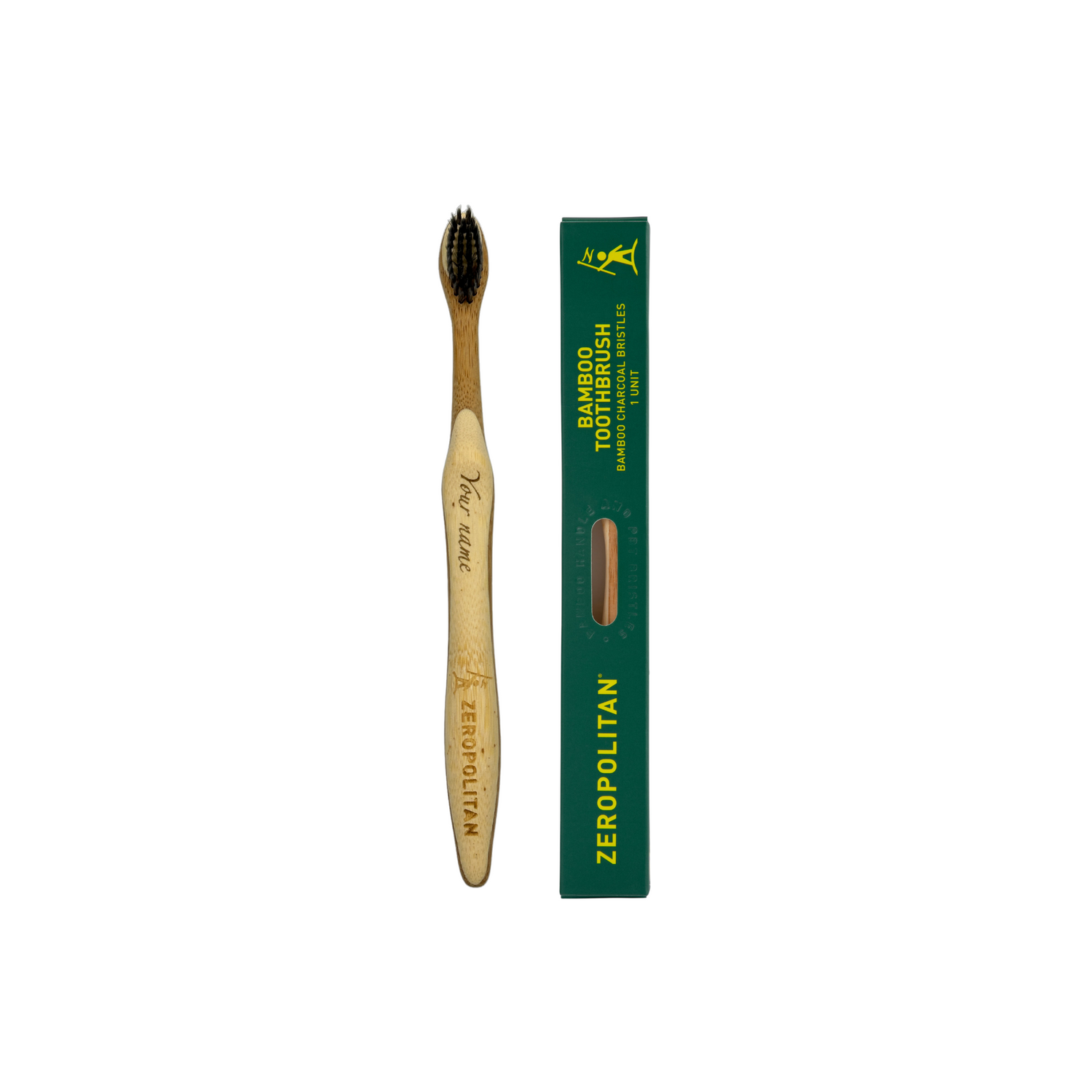 Bamboo Toothbrush with Charcoal Bristles